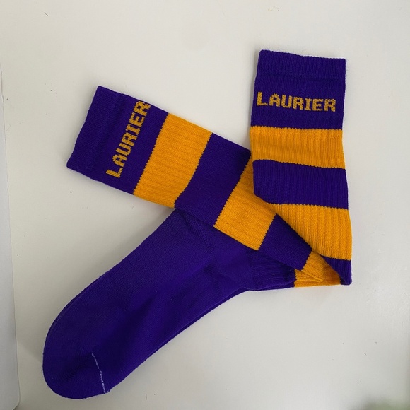 Laurier University rugby socks, new - Picture 1 of 6